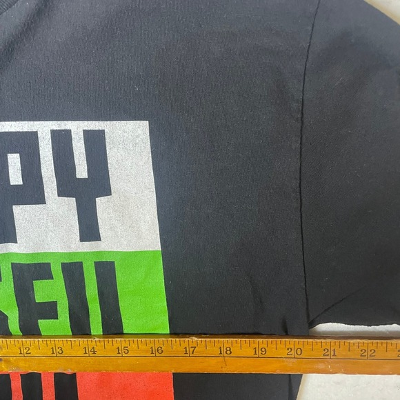 WWE Rusev Happy Rusev Day Black T Shirt Authentic Wear Mens L - Picture 4 of 5